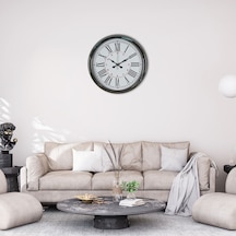 Silver Elegance 40 Cm Krom Metal Duvar Saati