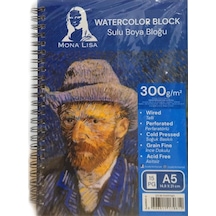 Monalisa Resim Defteri A5 Yandan Spiralli 300 Gr 15 Yp Mn27-5