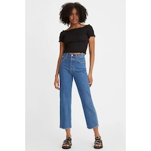 Levi's Pamuklu Yüksek Bel Straight Fit Jeans Kot Pantolon A7743-2654 Mavi