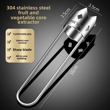 Monyee 304 Paslanmaz Çelik Meyve Sebze Çekirdek Çıkarıcı - Elma Armut Çekirdek Kaldırıcı, Hafif Ve Dayanıklı Mutfak Aracı