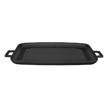 Tr Döküm Grill Tepsi, Izgara Yüzeyli, Metal Kulplu, 31x42cm Diğer
