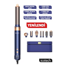 Icotech Hs60 Lacivert 7 In 1 Multi Styler Saç Şekillendirici Saç Maşası Hava Üflemeli Saç Şekillendirici
