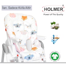 Leke Tutmaz Organik Mama Sandalyesi Minderi & Kılıfı Max-M Germanyg One Size Pembe