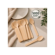 Bambu Tahta Kaşık 5000 Adet Tek Kullanımlık Ahşap Kaşık - 914159863
