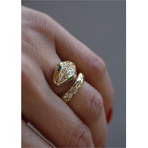 Yenigün Kuyumculuk 14 Ayar Altın Yılan Yüzük Yzk25693