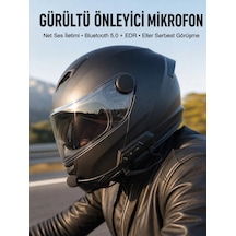 Zenvia Yeni Nesil Dinleme Ve Konuşma Özellikli Intercom Kask Kulaklığı 5.0 Bluetooth Znv2026