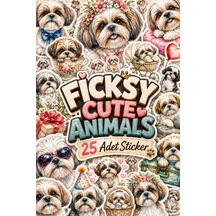 Shih Tzu Köpek Sticker Seti - 25 Adet Etiket Çıkartma Diğer
