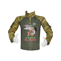 Combat Tişört Fishing M002 Avcı Balıkçı Turna Çok Renkli
