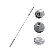 Rebuwo Ağırlık Halter Barı 220 Cm 8 Rulmanlı İçi Dolu Düz Krom Halter Antrenman Barı