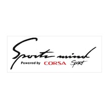 Oto Sticker Sports Mind Opel Corsa Sticker   Beyaz-Kırmızı-