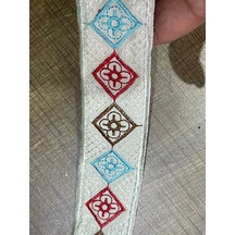 En 4 Cm Renkli Nakış İşleme Şerit Dikiş Aksesuarı 1 Metre
