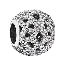 Nur Silver Openwork Lace Gümüş Charm Nur-bl00070