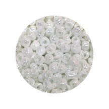 Dökme Cam Kum Boncuk 8/0 3 Mm - 60 Gram - İnci Beyaz - Bnc186
