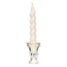 Yılbaşı 2'li Twirl Glow Beyaz Şamdan Mum Seti 18 Cm Genel