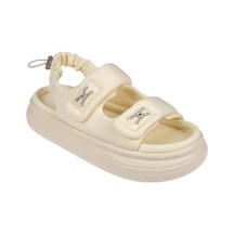 Guja Comfort Cırtlı Kadın Sandalet Gj-413-1 Bej Bej