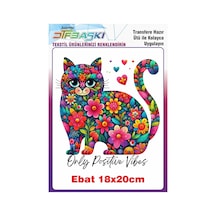 Kedi Ütü İle Yapışan Tekstil Baskısı 2885