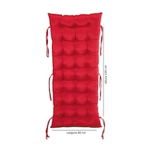 Sallanan Sandalye Minderi 50x120 Cm Bank Minderi Kırmızı