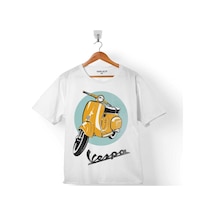 Vespa Club Logo Motosiklet Çocuk Tişört 001