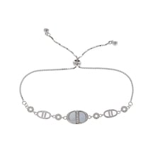 Sedef Taşlı Model 925 Ayar Gümüş Kadın Asansörlü Bileklik Gümüş