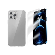 Baseus iPhone Uyumlu 15 Pro Corning Serisi Silikon Kılıf + Tempered Ekran Koruyucu Set- 5775 Mh-hs6691-3579