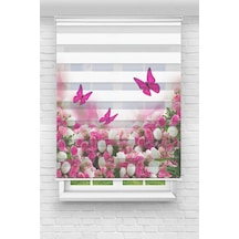 Perdeoutlet38 Baskılı Renkli Kelebek Ve Çiçekler Dijital Baskılı Zebra Perde-cocuk Odası-stor Perde Model:tyca327668d1ec015b7e5d500 Çok Renkli