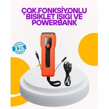 Northcity Su Geçirmez Bisiklet Işığı 5000 Mah Powerbankli Ön Far - 600 Lümen Güvenlik Ekipmanı