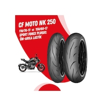 Cf Moto Nk 250 Mitas Sport Force + Lastik Takımı 110/70-17 + 150/60-17