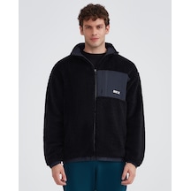 Skechers M Outdoor Fleece Full Zip Sherpa Erkek Siyah Ceket S232294-001 Siyah