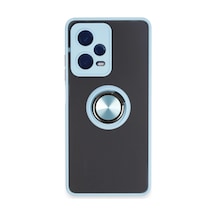 Xiaomi Redmi Note 12 5g Kılıf Montreal Yüzüklü Silikon Kapak - Buz Mavi 0.2M-Çok Renkli