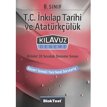 8.Sınıf  Tc.İnkılap Tarihi Kılavuz Deneme -  Bloktest Yayınları
