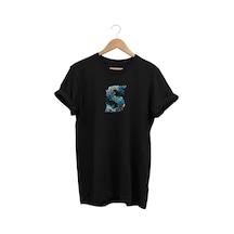 Widi S Baskılı Siyah T-shirt Siyah