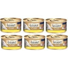 Gourmet Gold Kıyılmış Tavuklu Konserve Yetişkin Kedi Maması 6 x 85 G