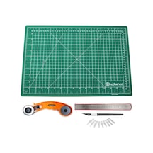 A2 60X45 Cm Çift Taraflı Kesim Altlığı Hobi Cutting Mat Set Yeşil