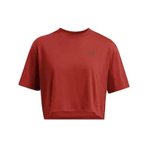 Under Armour Boxy Crop Logo Ss Kadın Spor Tişört Turuncu