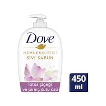 2 Adet Dove Sıvı Sabun Lotus Ve Pirinç Sütü 450ml