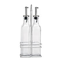 Standlı Cam Yağlık Sirkelik Seti - 2 Li Set - 300 Ml