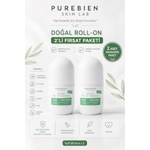 2 Li Fırsat Paketidoğal Kadın Roll On Deodorant Dermatolog Onaylı Koltuk Altı Kararmalarına Karşı Bakım, Ter Kokusu Önleyici, Alkolsüz, Vegan, Leke Bırakmaz
