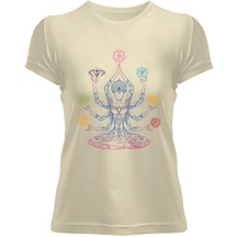 Yoga Lotus Meditasyon Sağlık Kadın Tişört (525458086)