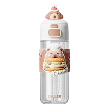 2 Adet Diller Tritan Matara 600 Ml Boyun Askılı D2551 Diğer