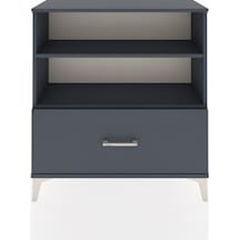 Arges Şifonyer 2 Raflı Tek Çekmeceli 88x30x96 Antrasit-antrasit Antrasit