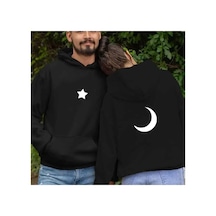 About Blank Tarzsokak Sevgili Kombini Ay Yıldız Sweatshırt Fiyatlar 2 Adet Içindir , Siyah, S/s Acı Kahverengi