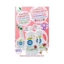 %100 Doğal Bitkisel Bebek Çamaşır Deterjanı Organik Nioli Yağlı Ve Leke Çıkarıcı Seti 2200 ML