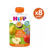 Hipp Organik Çarkıfelek Meyveli Karışık Meyve Püresi 100 G 8'li Paket