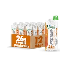 Yer Fıstıklı Ve Muz Aromalı Protein Süt 500 Ml X 12 Adet