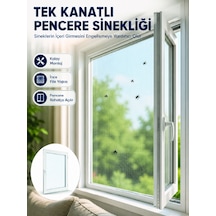 Kesilebilir Pencere Sinekliği Cırt Bantlı Sinek Koruma Filesi Standart