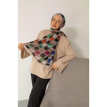 Mimiyum Soft Şal-zincir Leopar Çok Renkli