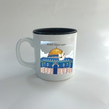 Kudüs İslam'ındır Baskılı Siyah Multi Kupa