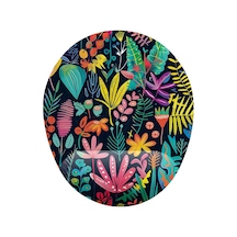 Çiçek Desenli Bilek Destekli Kaymaz Buruşmaz Kırılmaz Mouse Pad