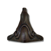 Cateksss Sultan Ayak 16 Cm Venge Ahşap - 2 Li Paket Kahverengi