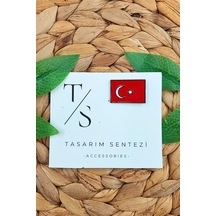 Rozet Çanta Şapka Takı Aksesuar Türk Bayrağı Ay Yıldız Sancak